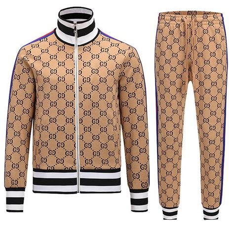 gucci tracksuit mens brown